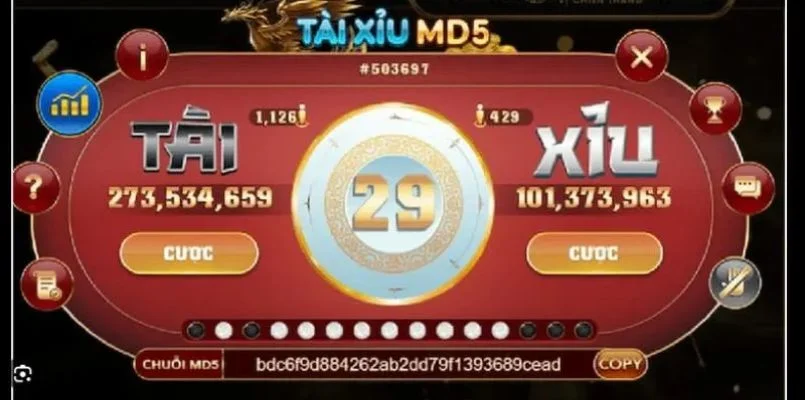 Tài Xỉu MD5 có luật cược khá đơn giản