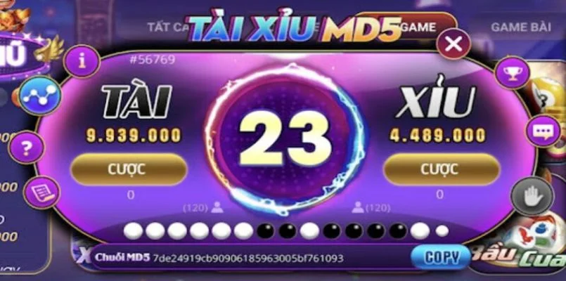 Cược tài xỉu md5 tại iwin